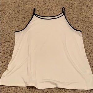 White/Black High Neck